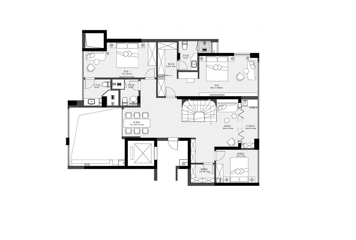 滨江国际复式顶跃丨中国丽水丨杦拾设计-44