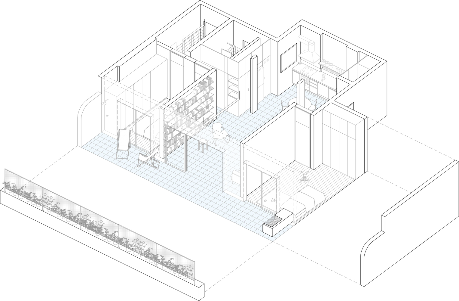 巴西圣保罗 Alameda Barão de Limeira 公寓翻新设计-19