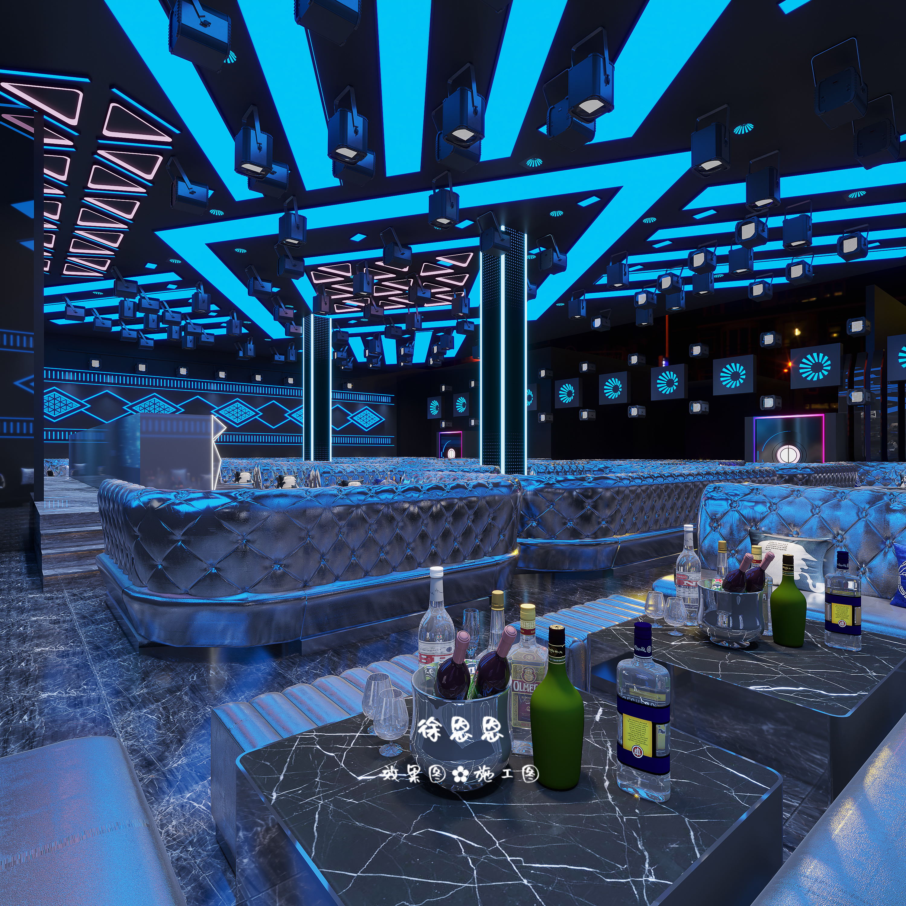 酒吧装修设计｜空间与未来感的碰撞，打造新型社交站点-6
