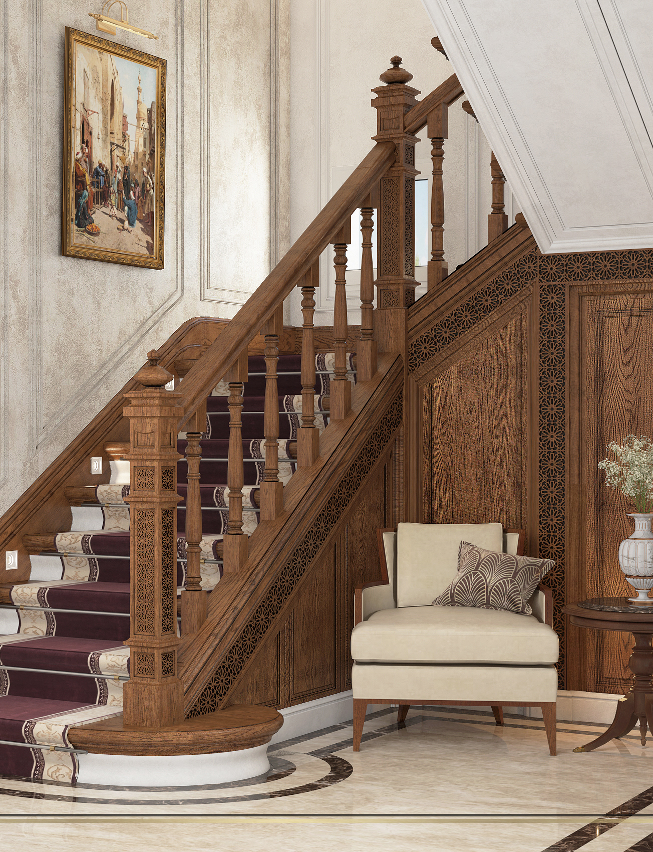 伊斯兰楼梯设计丨埃及开罗丨ERA CULTURE DESIGN-7