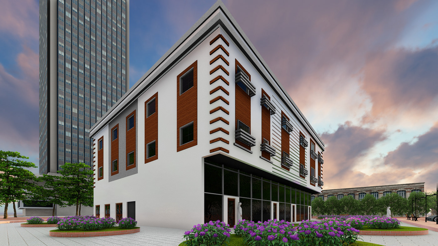 Residential commercial building.-1