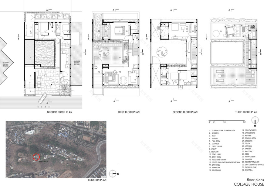 印度马哈拉施特拉邦拼贴别墅-101