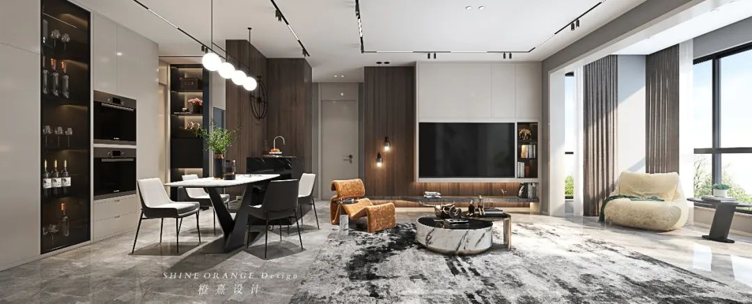 橙熹设计-- 武汉 100m²新家,疫情期间的温暖礼物-21
