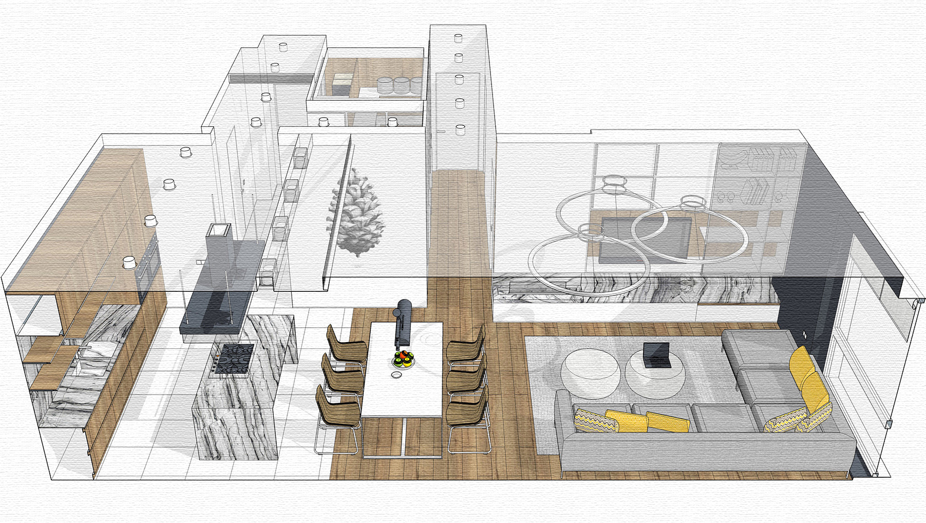 Portfolio. Interiors. Architecture of buildings.-73