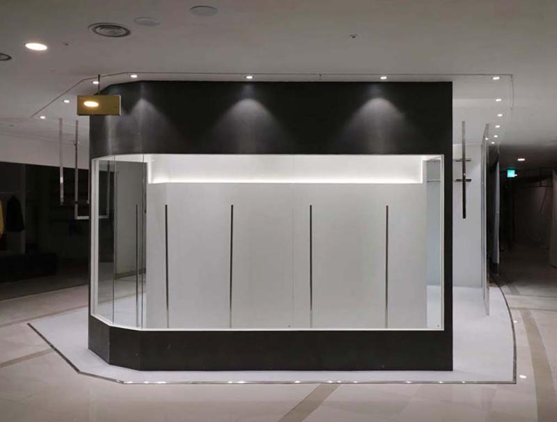 简约黑白风格 13 坪服装店设计-3