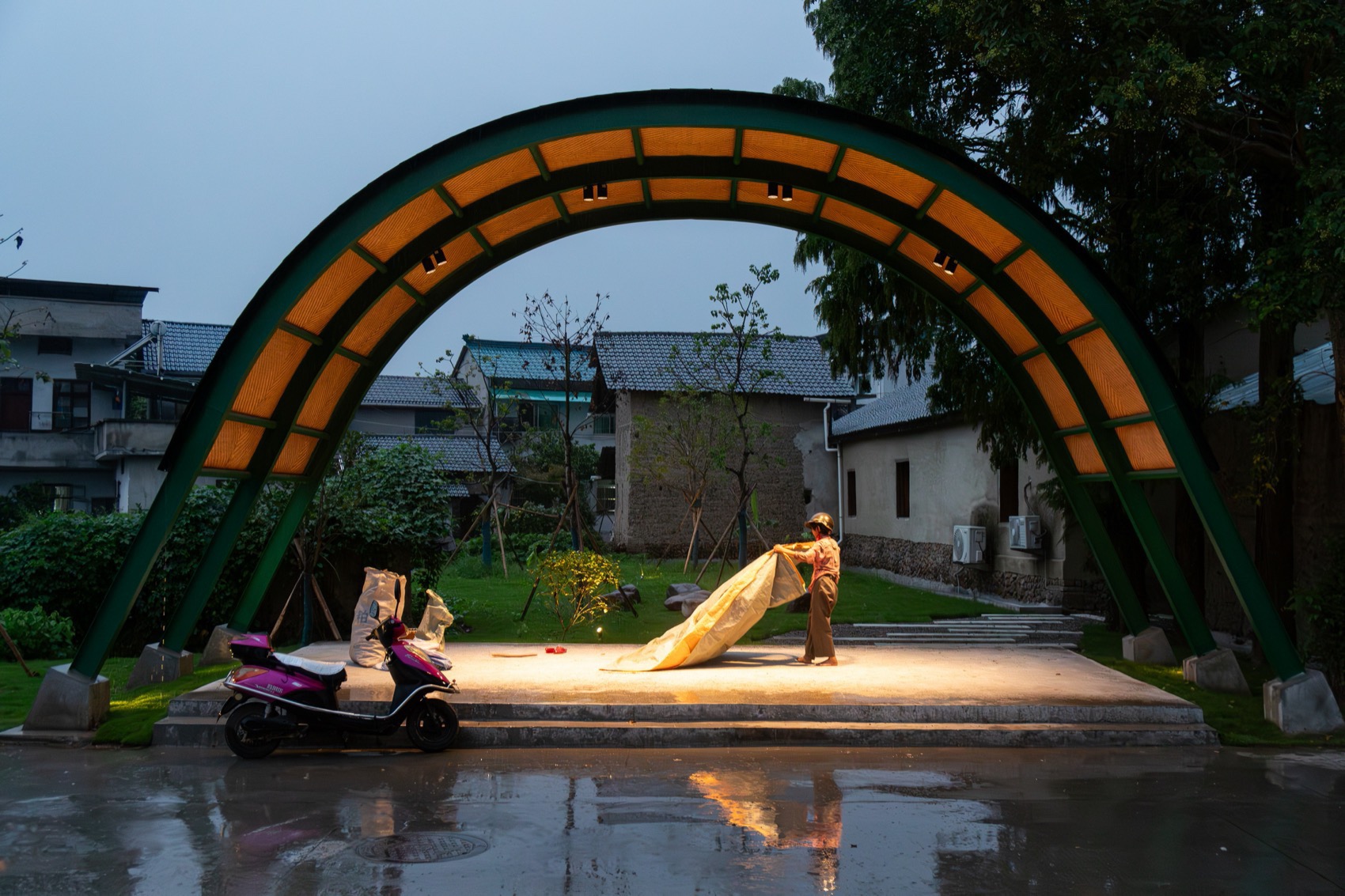 “两个半”·古市镇下街茶广场丨中国浙江丨衍述设计-71