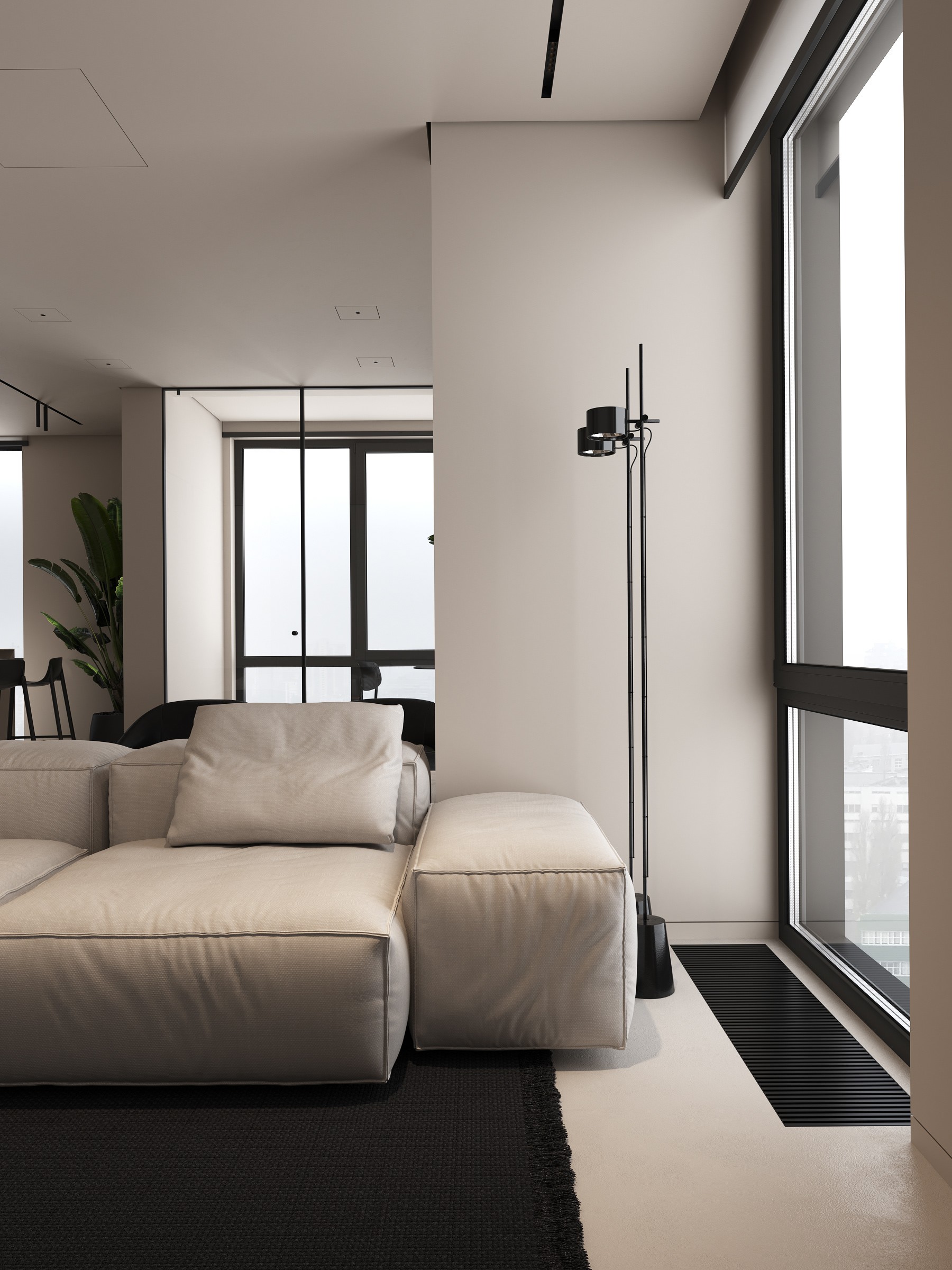 灰白色居住空间 简洁细腻！-4