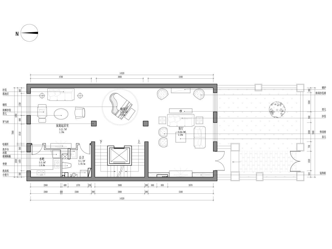 
欧式法式新中式别墅设计作品王文泉108 -11