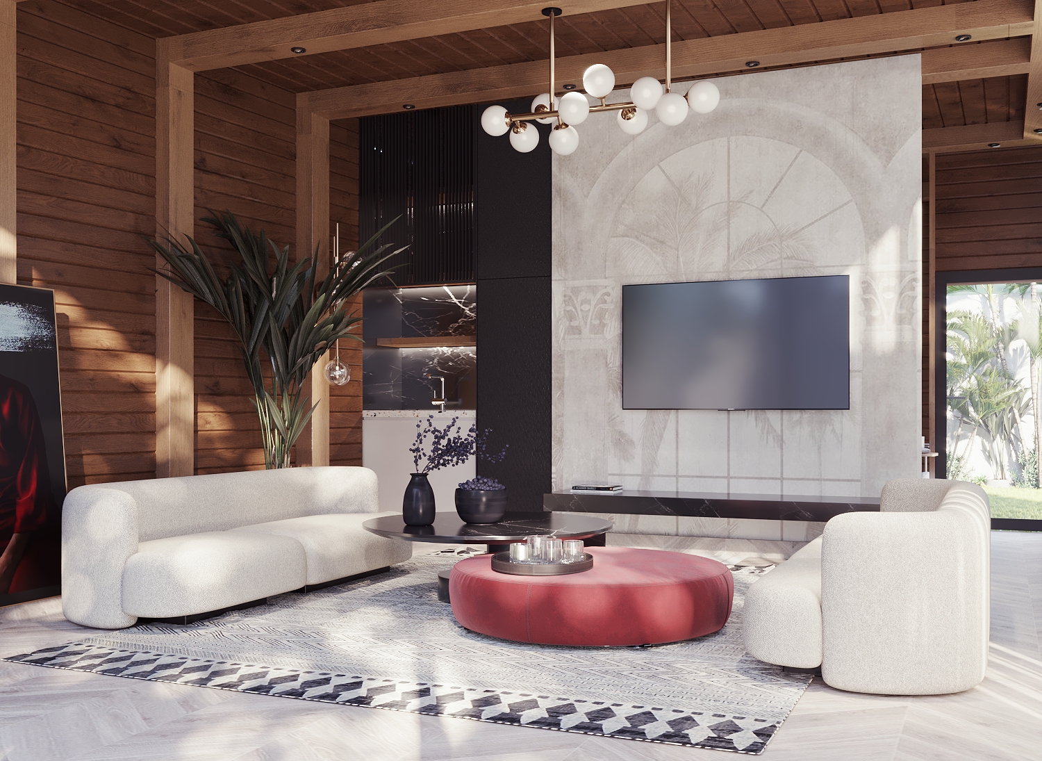 Rehab Villa 室内可视化设计丨Taj DesignSherif Helal-13