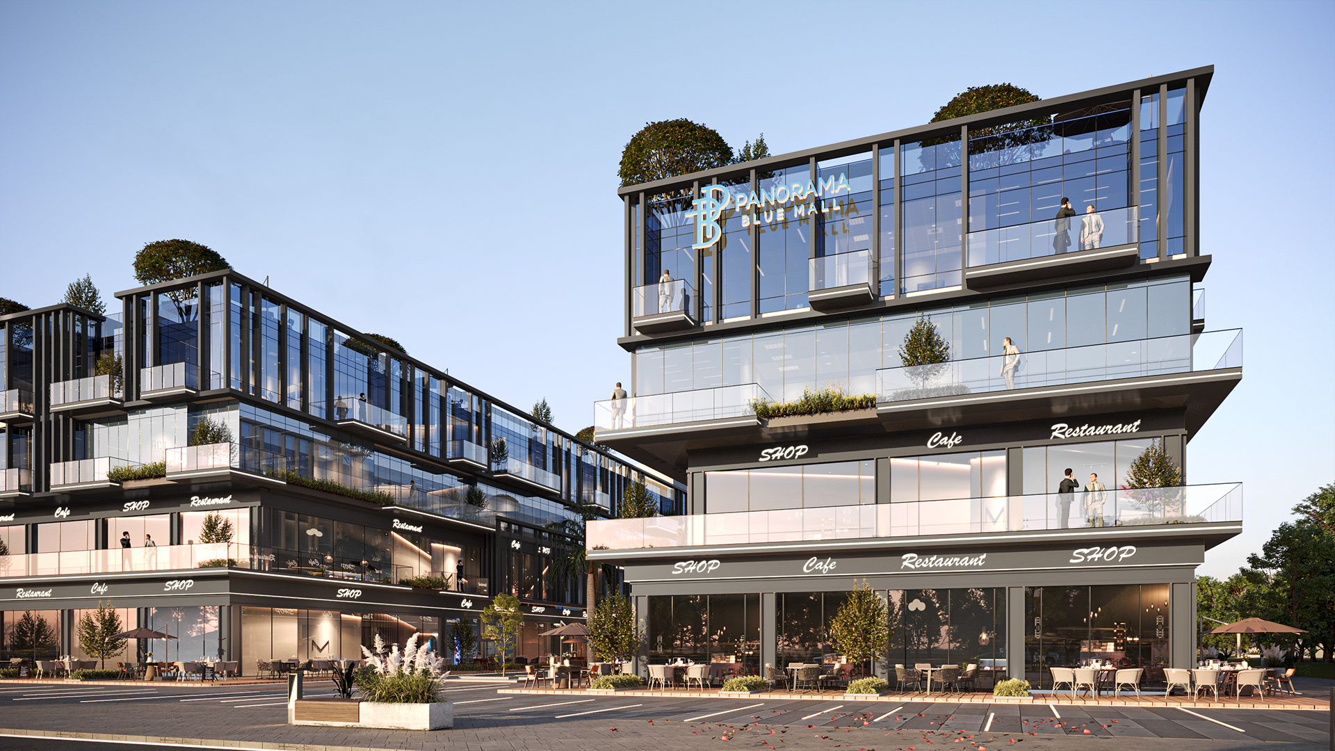 panorma blue mall（全景蓝色购物中心）丨Hafez Consultants-14