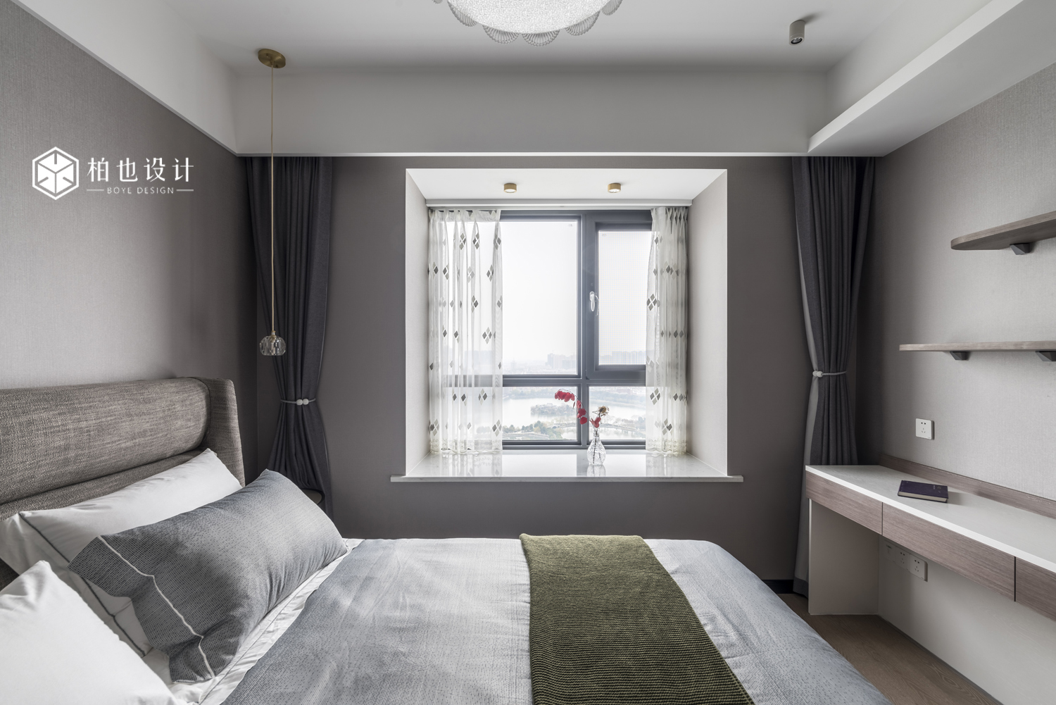 天门柏也设计&150㎡简约湖畔美宅-28