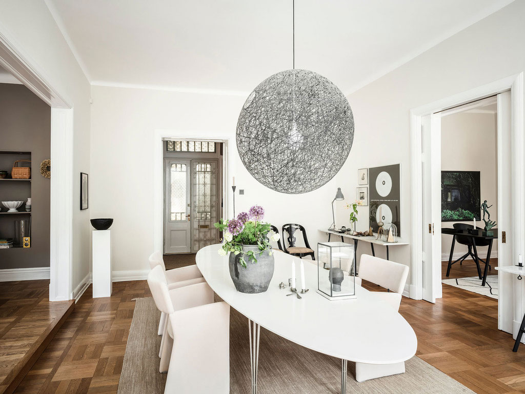 瑞典宽敞明亮的优雅公寓设计-13