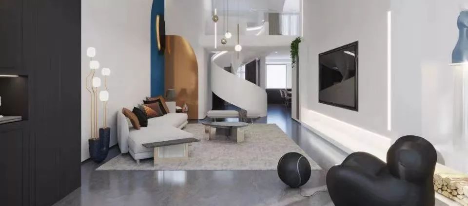 四口之家的现代温馨之家-55