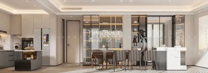 曲江名城440㎡去风格化设计丨青马设计-143