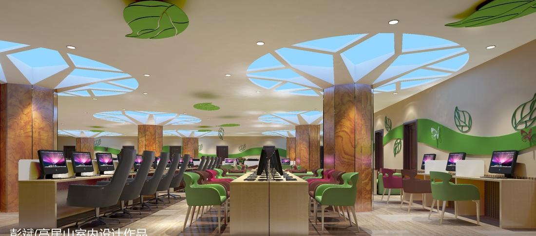 网咖设计新趋势——自然元素与明亮色彩的完美融合-4