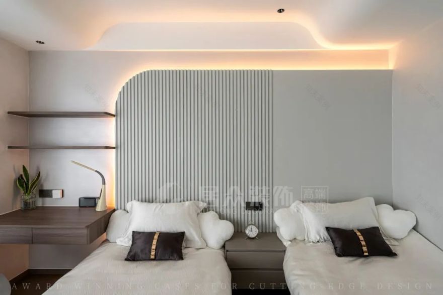 全案案例|绿洋湾191㎡现代平层,宁静舒适的旅居空间-45