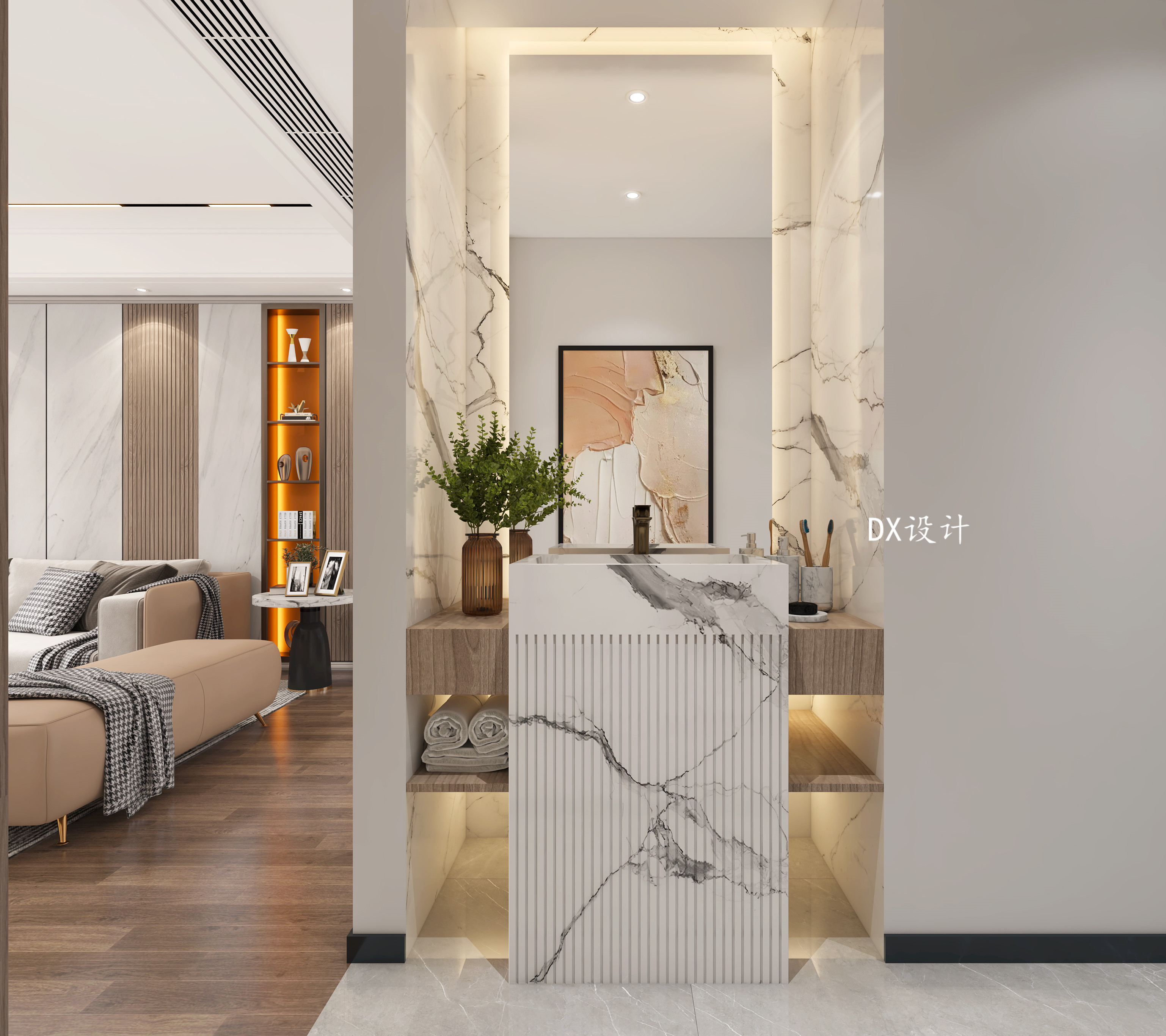 现代轻奢平层设计-3