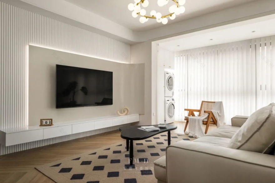 合肥金科博翠天辰 128㎡现代法式风精装房设计丨中国合肥丨安徽飞墨设计-3