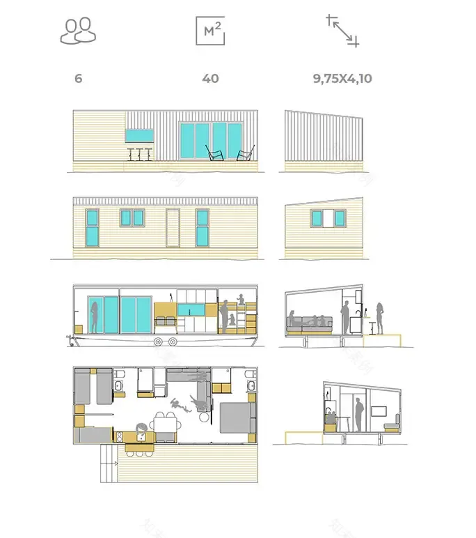 Tenzo | 舒适容纳 6 人的移动小屋-13
