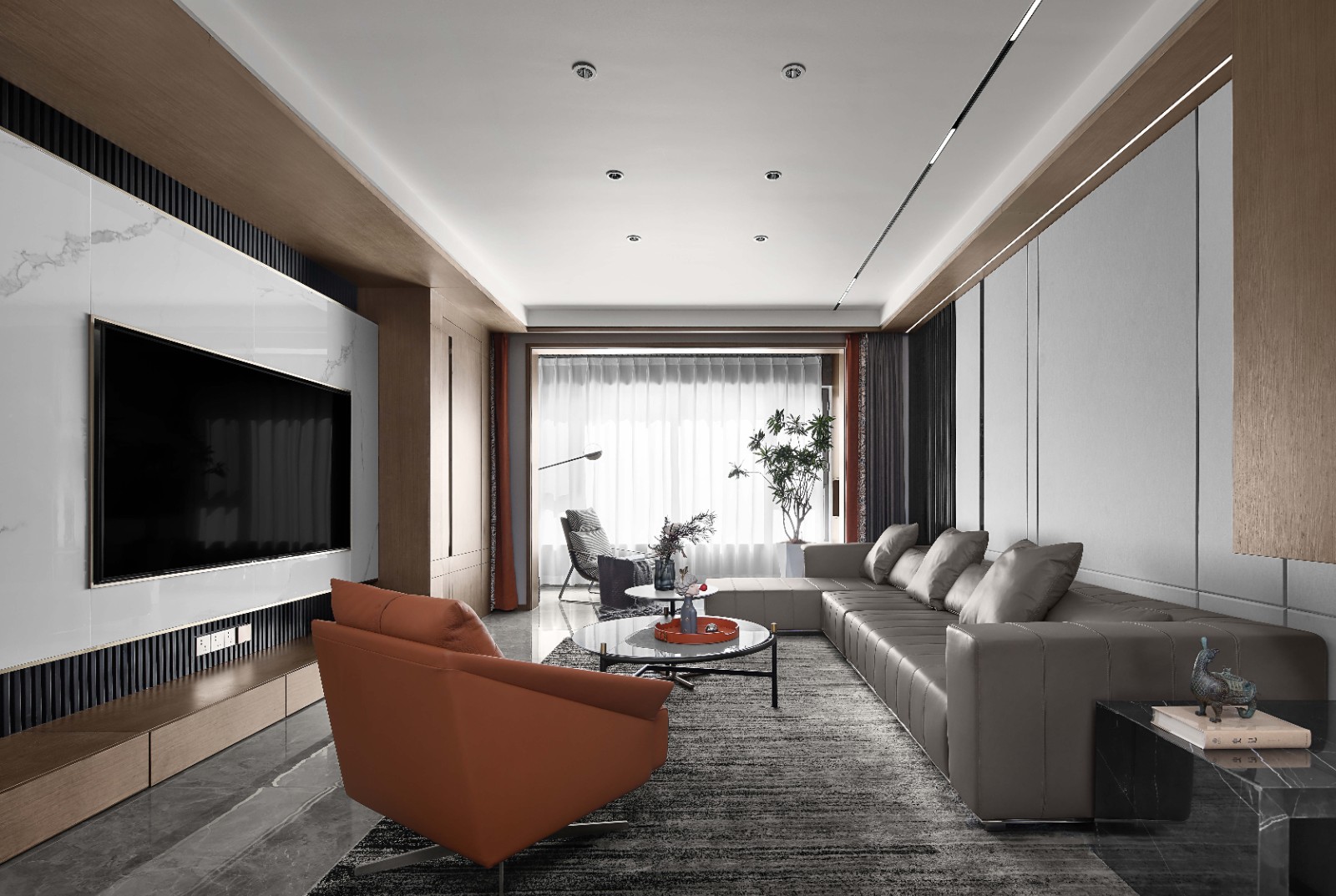 斑斓空间作品:优雅精致的灰调空间-2