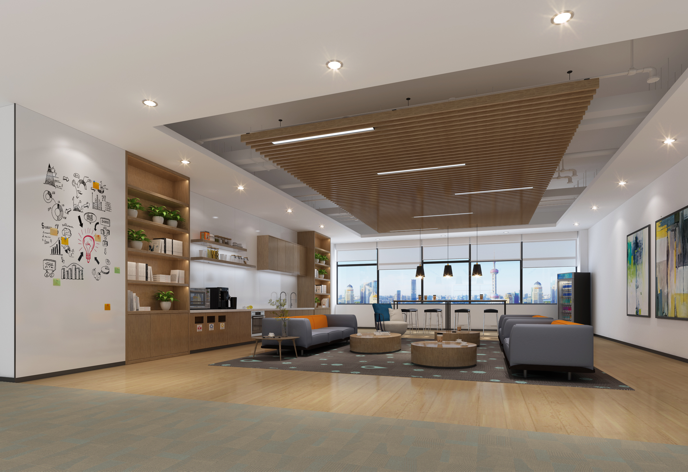 海马汽车动力总成研发中心办公楼装修设计丨中国郑州丨腾升建筑装饰股份有限公司-11