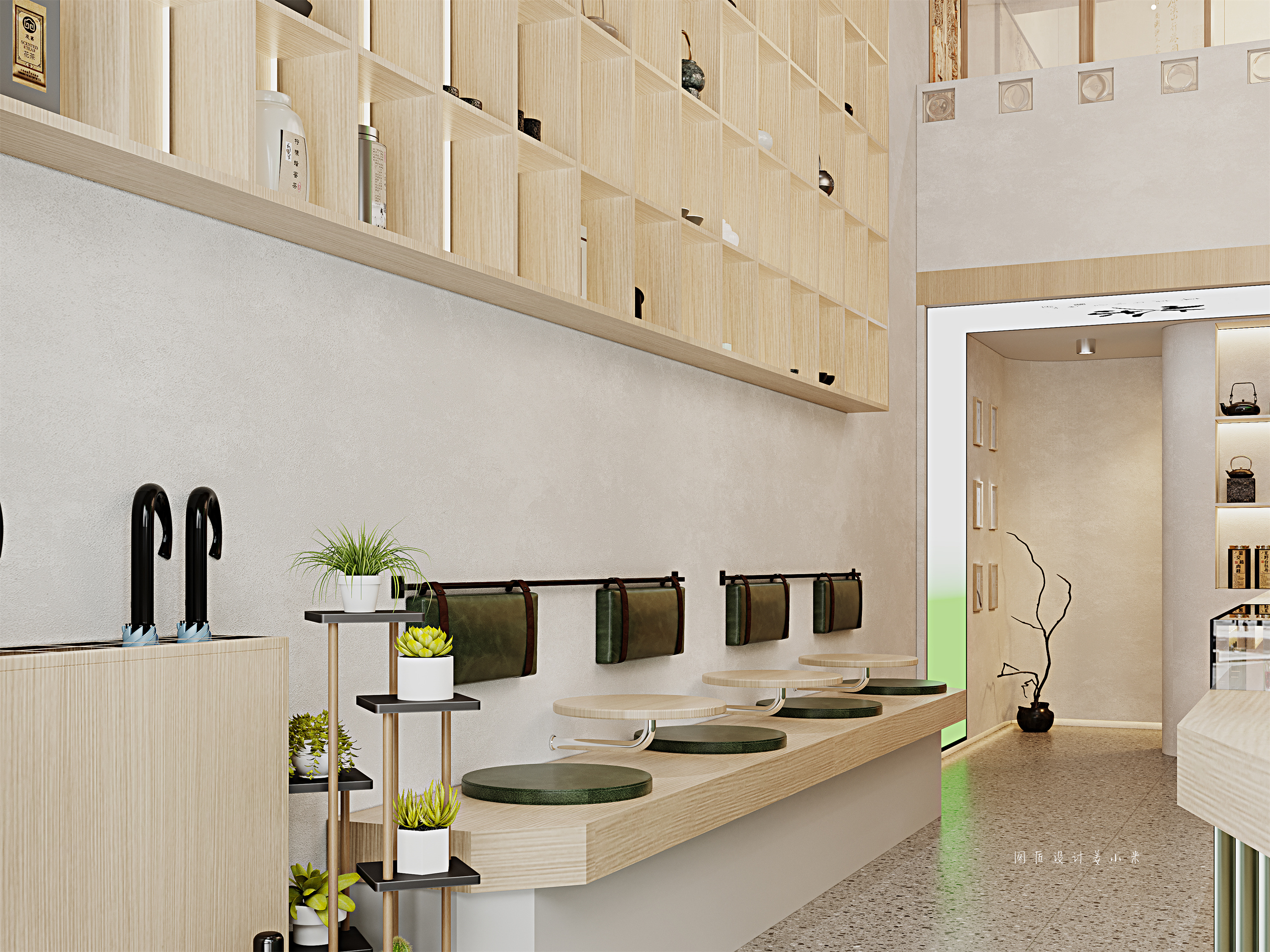 小面积也可以装修的很亮眼 | 茶饮店-2