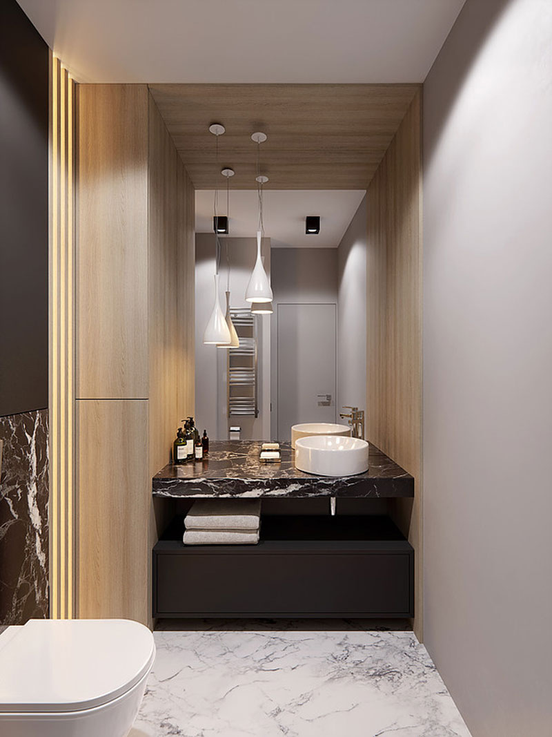 “隐形门”在雅致室内的设计项目丨FonBureau工作室-12