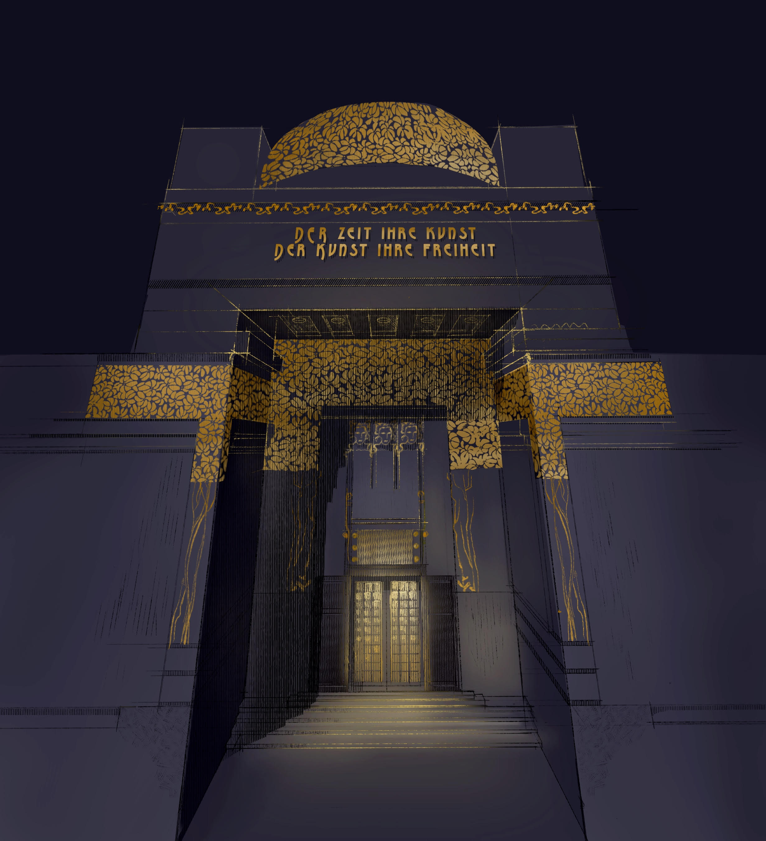 维也纳，分离派丨奥地利维也纳丨Joseph Maria Olbrich 和 Gustav Klimt-14