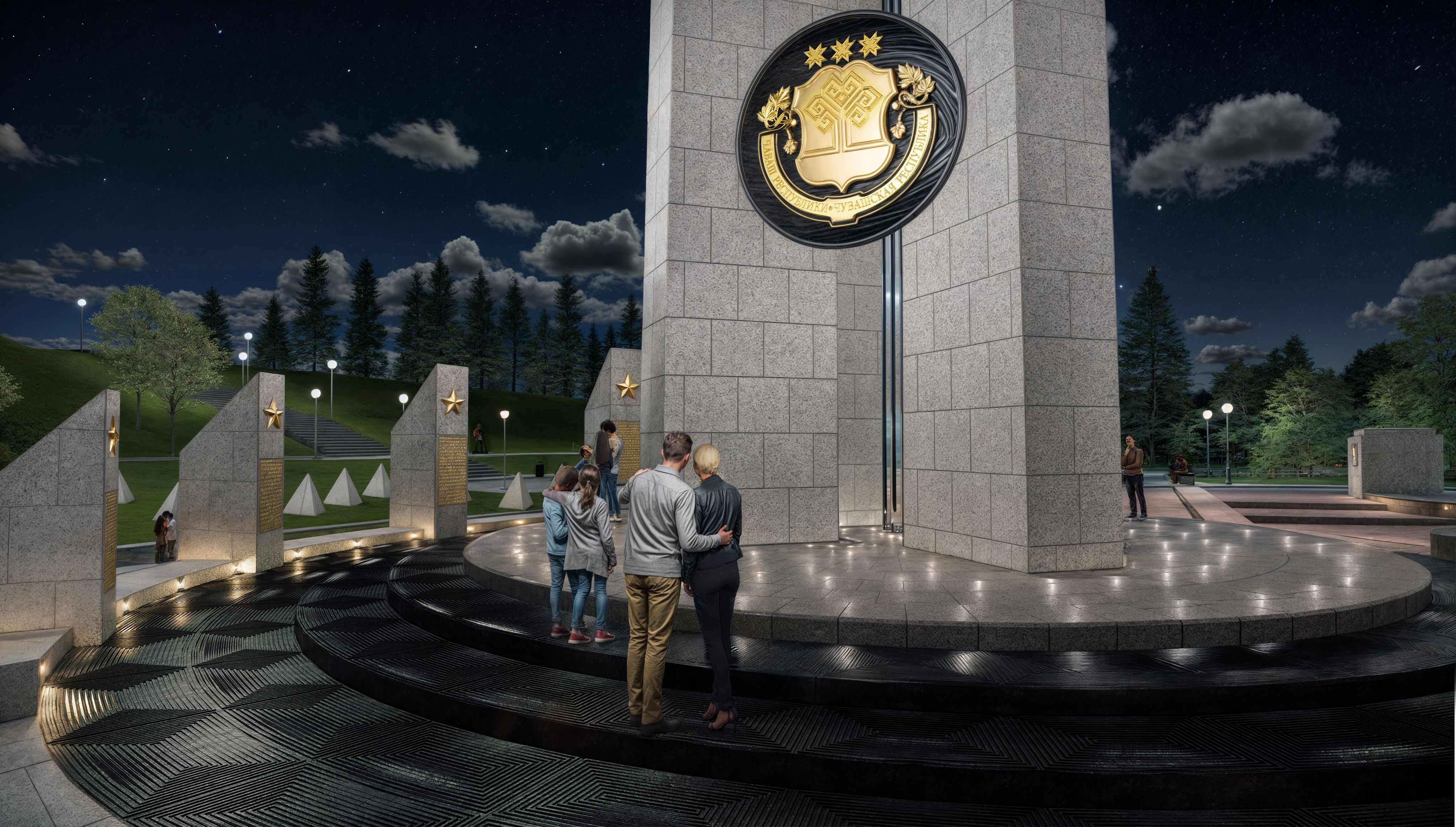 Чебоксары市“Победа”纪念公园纪念建筑及景观设计竞赛项目丨俄罗斯-110