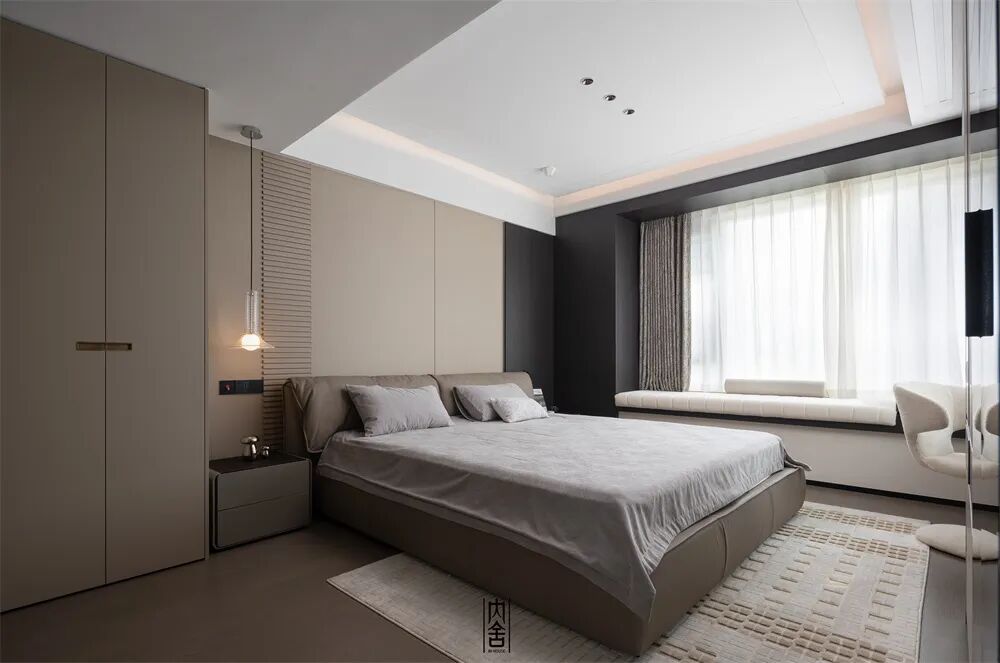 内舍软装丨228㎡现代意式风，不刻意奢华，以质感雅致实现高级感自由！-32