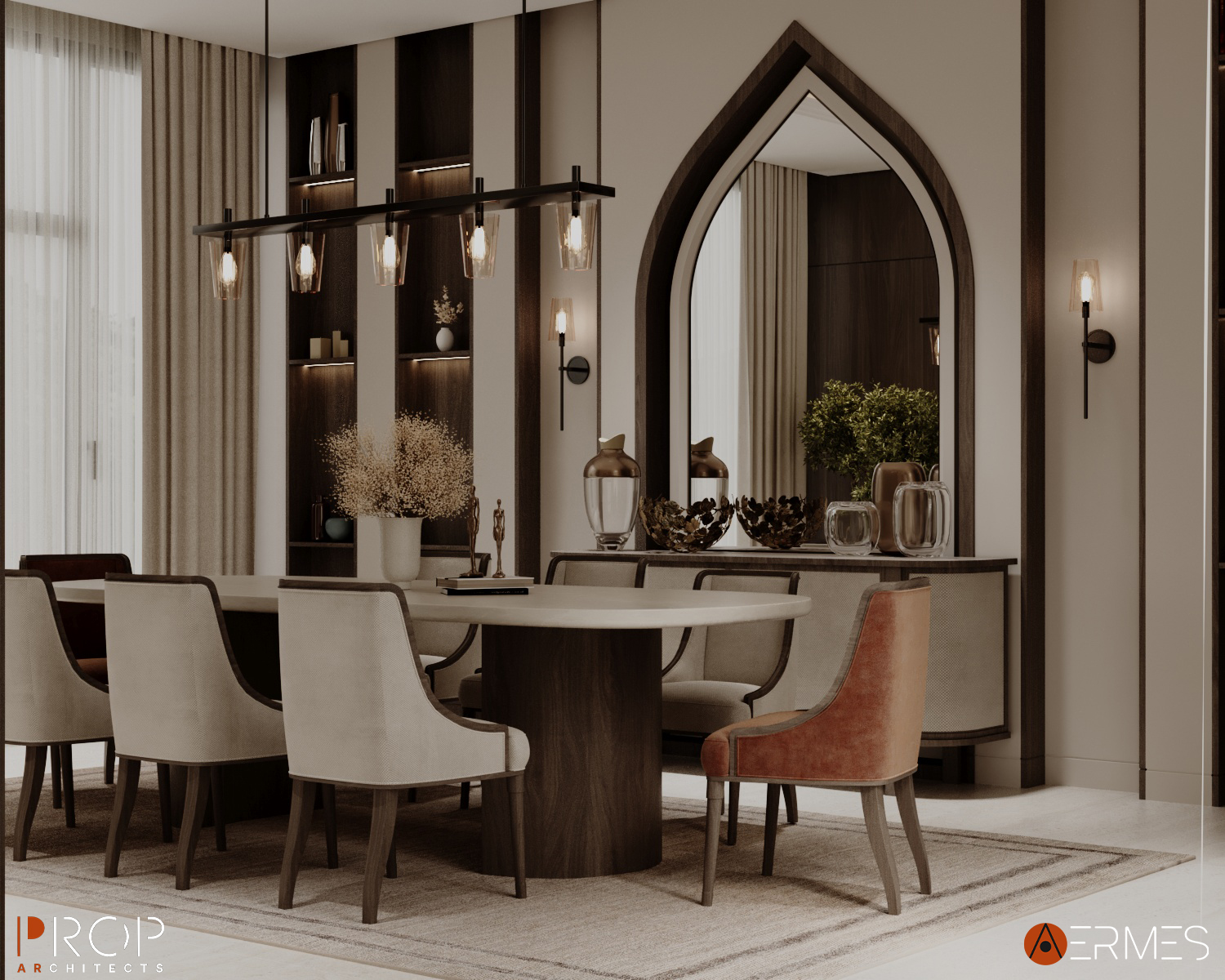 新古典主义室内设计风格丨沙特阿拉伯丨PROP & AERMES ARCHITECTS-9