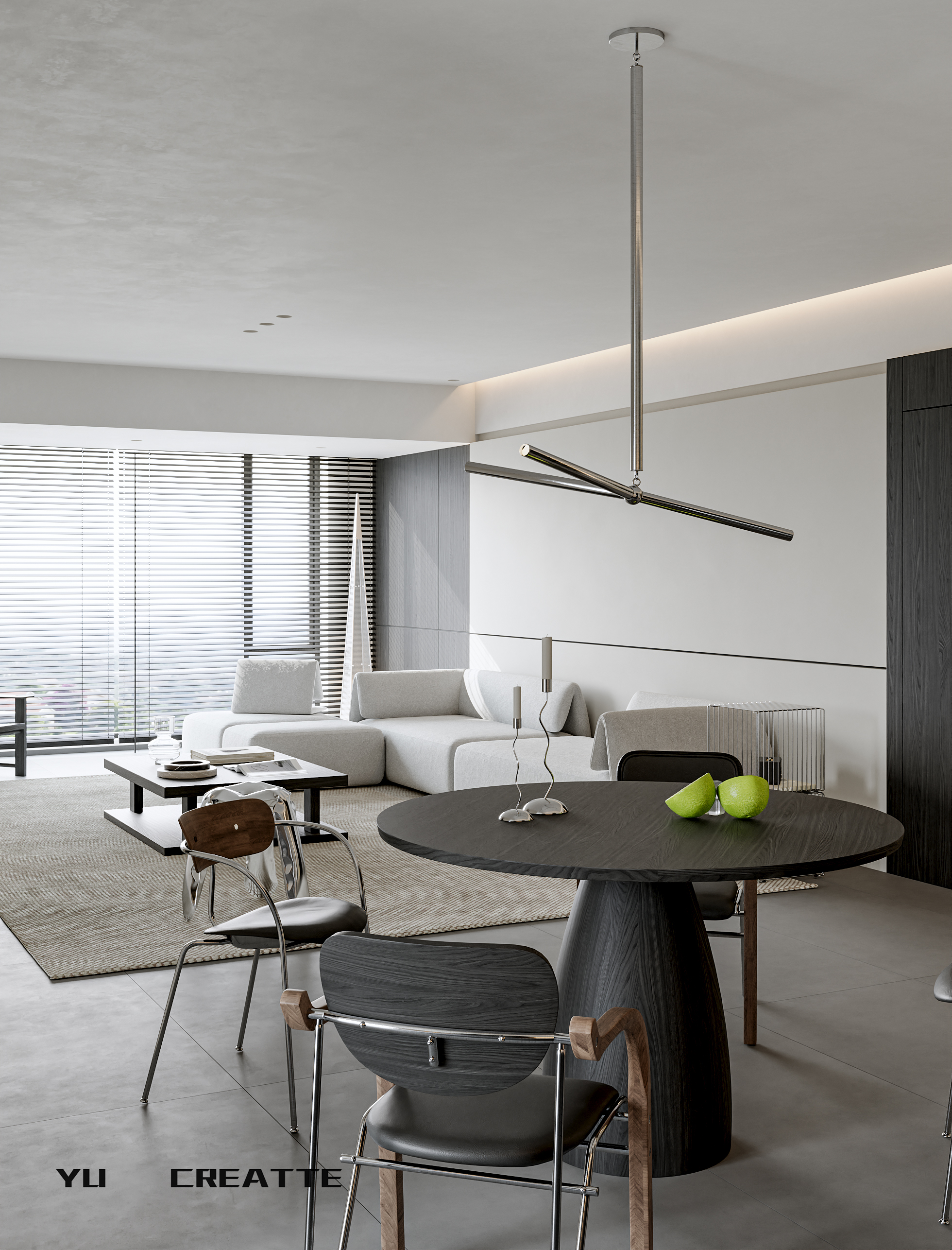 现代意式客餐厅主人房丨近期表现-0