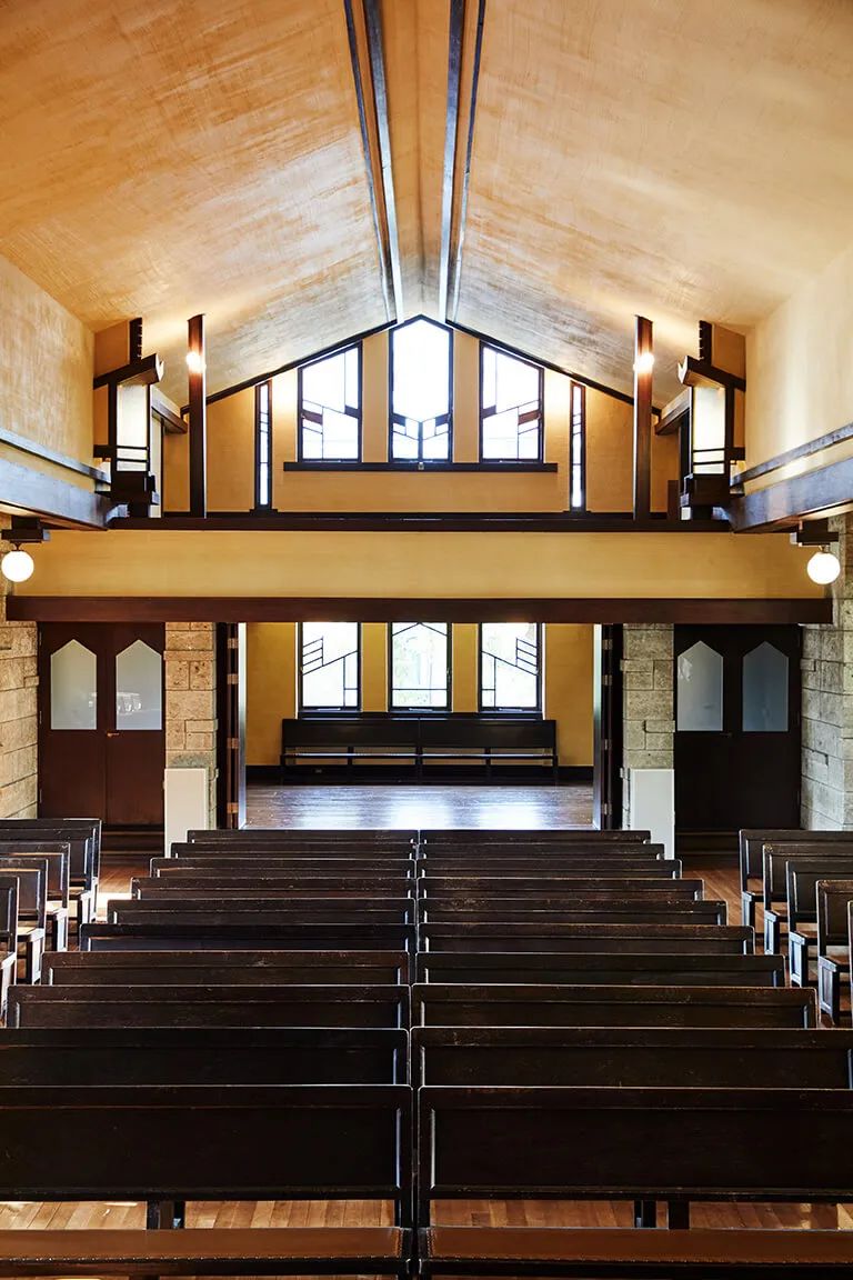 自由学园明日馆丨日本东京丨弗兰克·劳埃德·赖特,远藤新-2