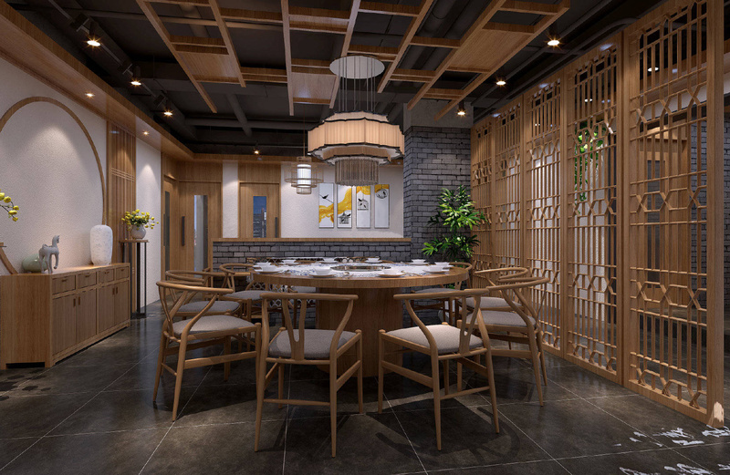 新中式风格火锅店设计丨中国重庆丨重庆唯楷装饰工程有限公司-14