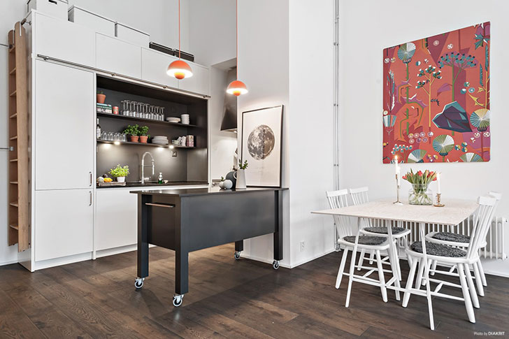 斯德哥尔摩旧工厂变身现代宽敞公寓-6