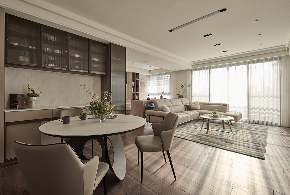 家装设计案例鉴赏——东方侘寂美学，悠然沉静退休宅 -8