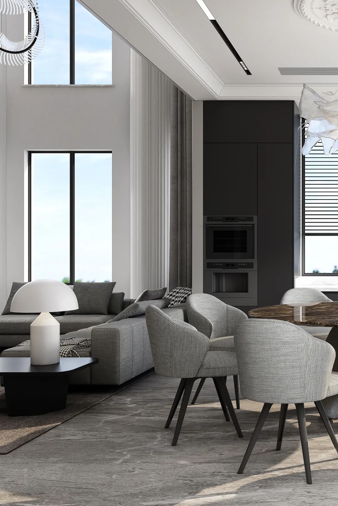 金色蓝庭 | 古典与现代的平衡美学-24