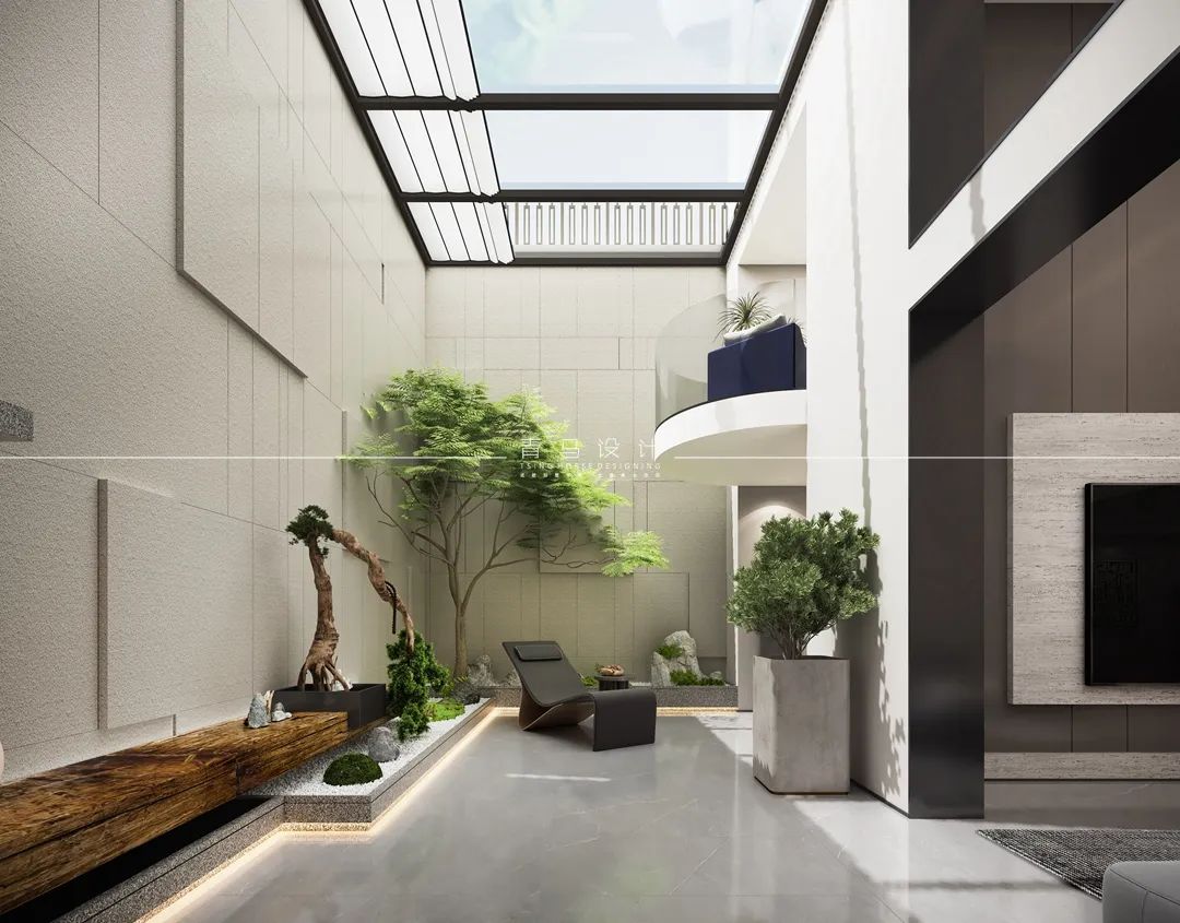 未央金茂府现代下叠别墅设计丨中国西安丨青马别墅设计-30