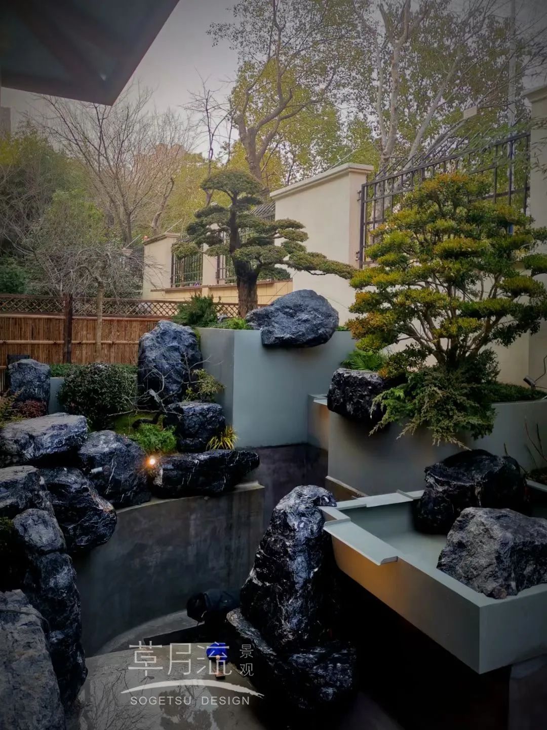 暖阳下的庭院新色丨草月流景观-38