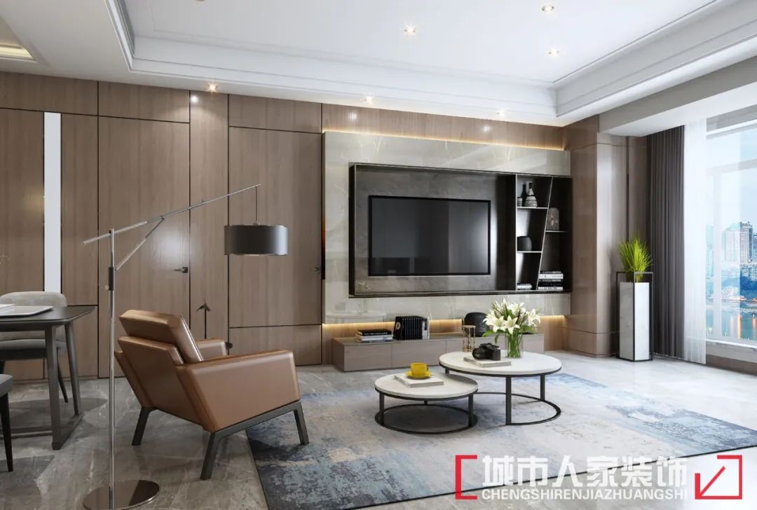 现代轻奢,88㎡简约中的奢华之美-5