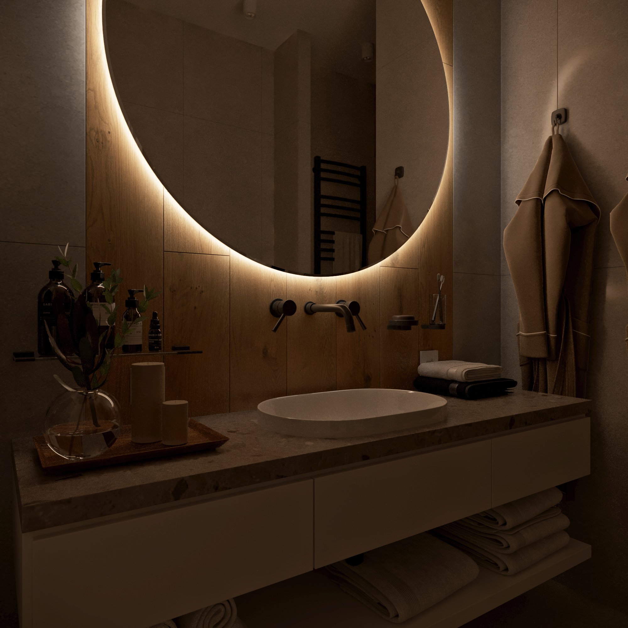 Design of an apartment 240m2 Greenwich.Tashkent.-14