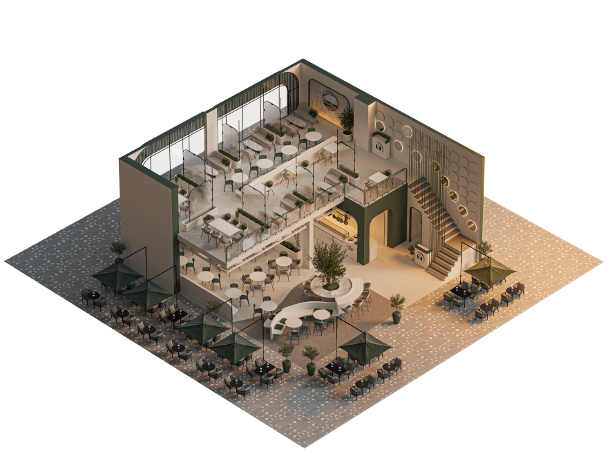 波因特意大利面餐厅丨沙特阿拉伯塔布克丨A10PLUS DESIGN STUDIO-5