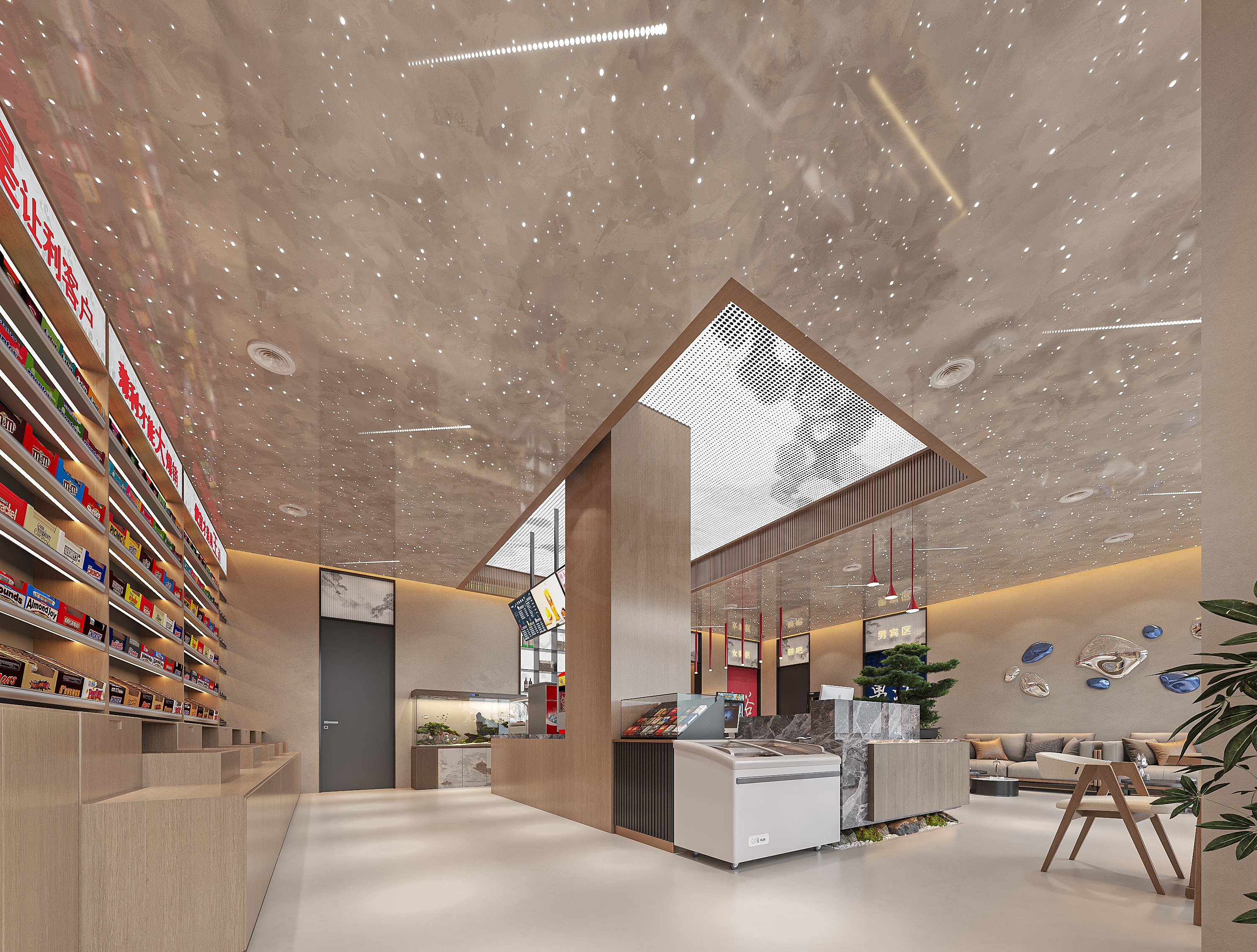 休闲洗浴会所效果区域展示-1