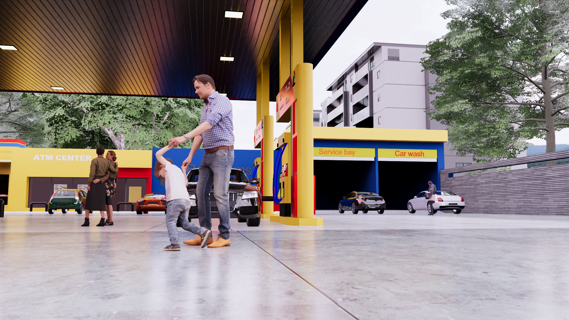 محطه بنزين علي طريق سريع-11