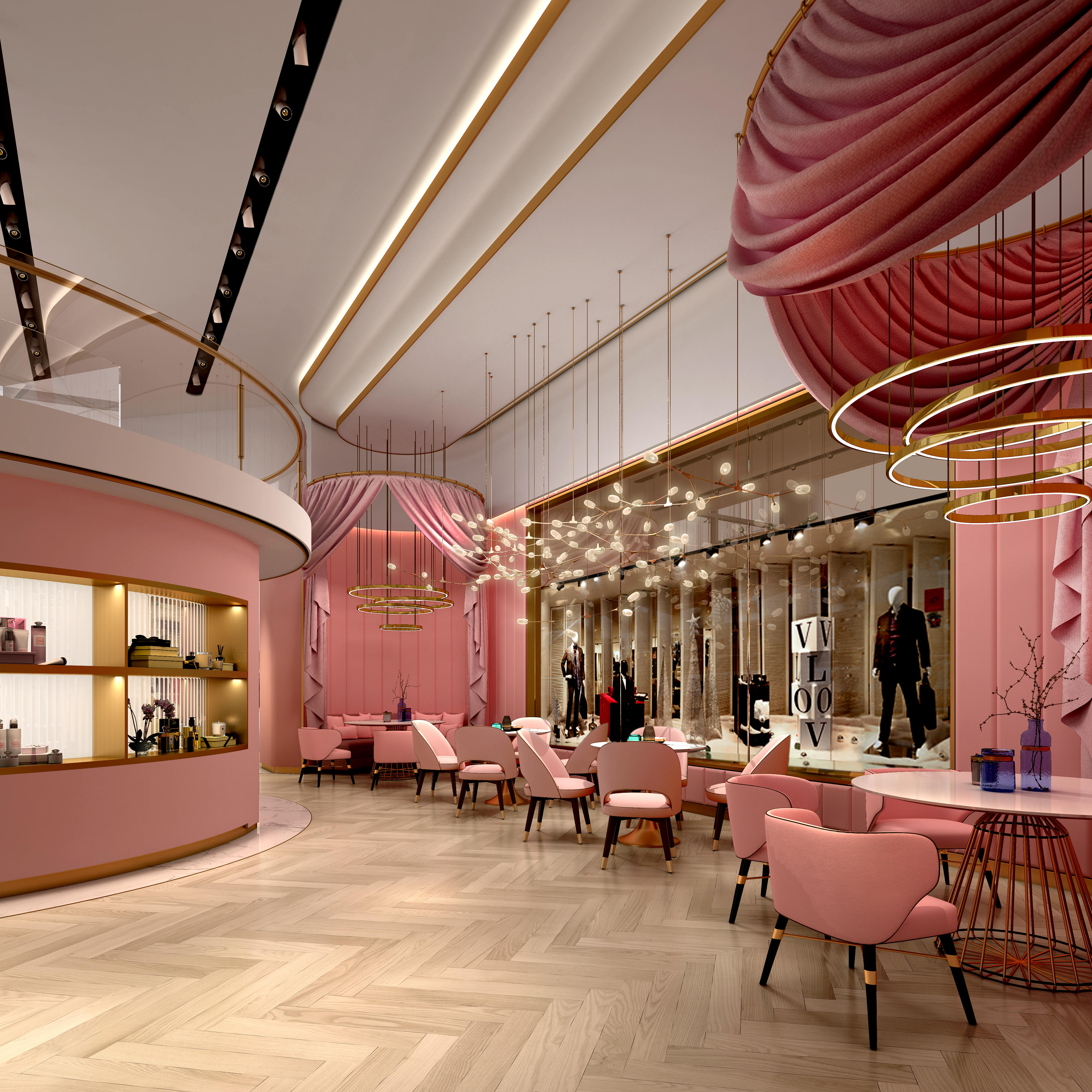 现代婚纱店设计-3