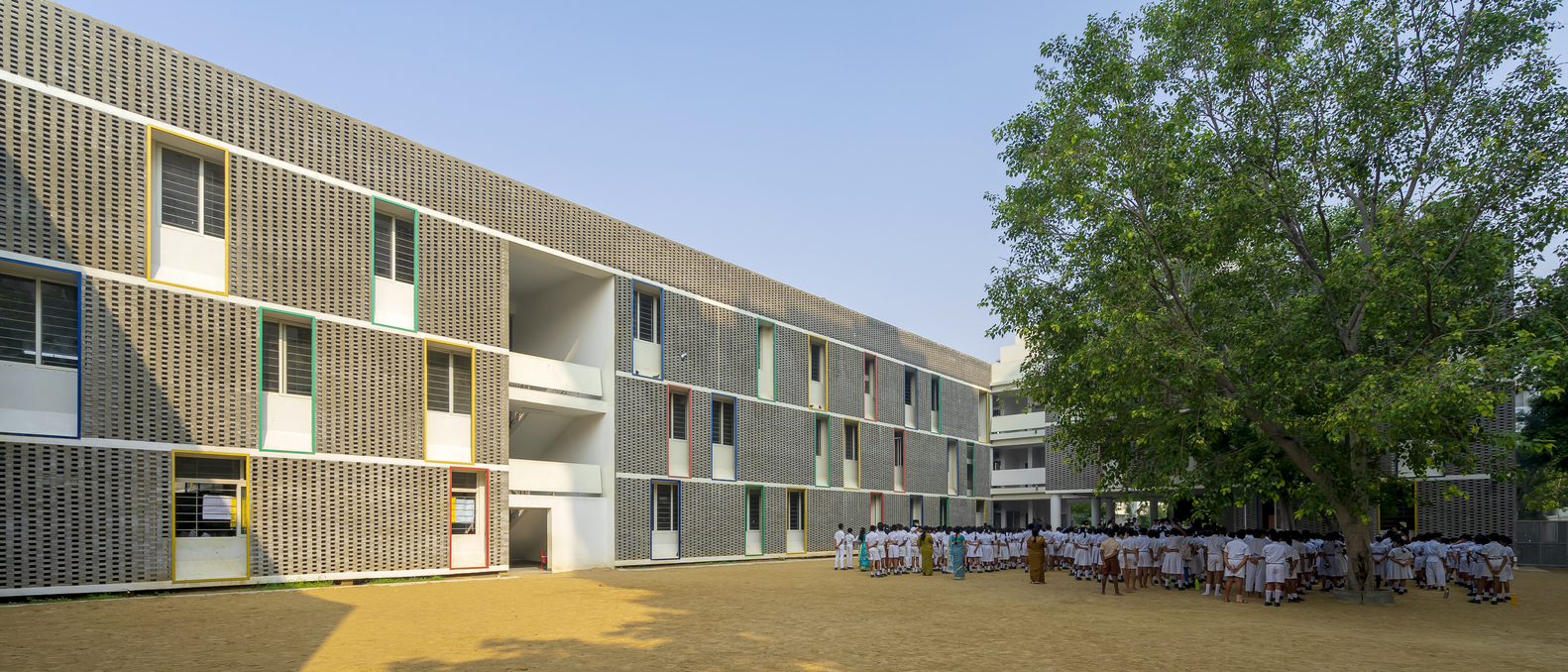 印度马哈里希 Vidya Mandir 学校丨印度金奈丨KSM 建筑事务所-37