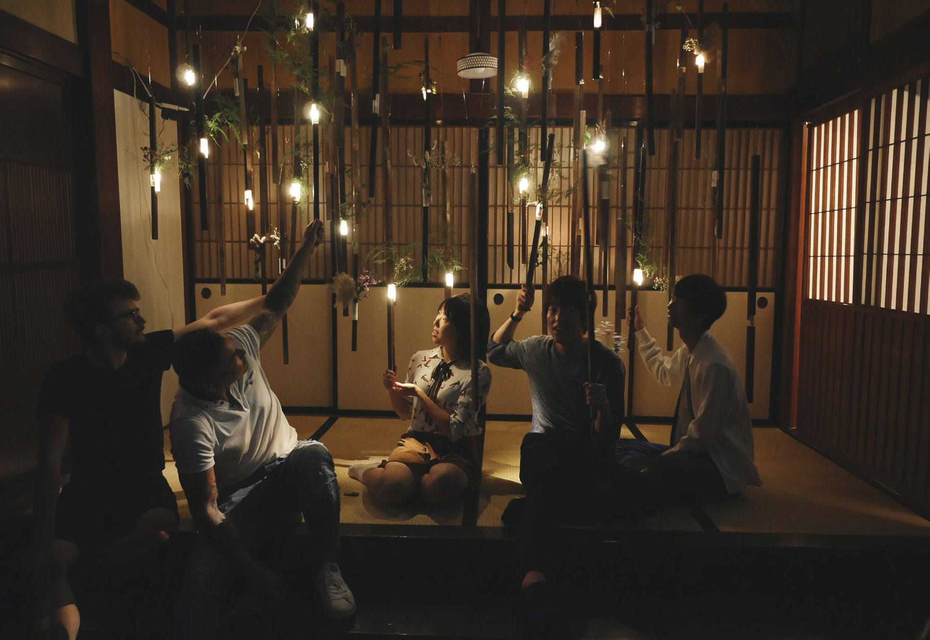 日式插花吊灯-15