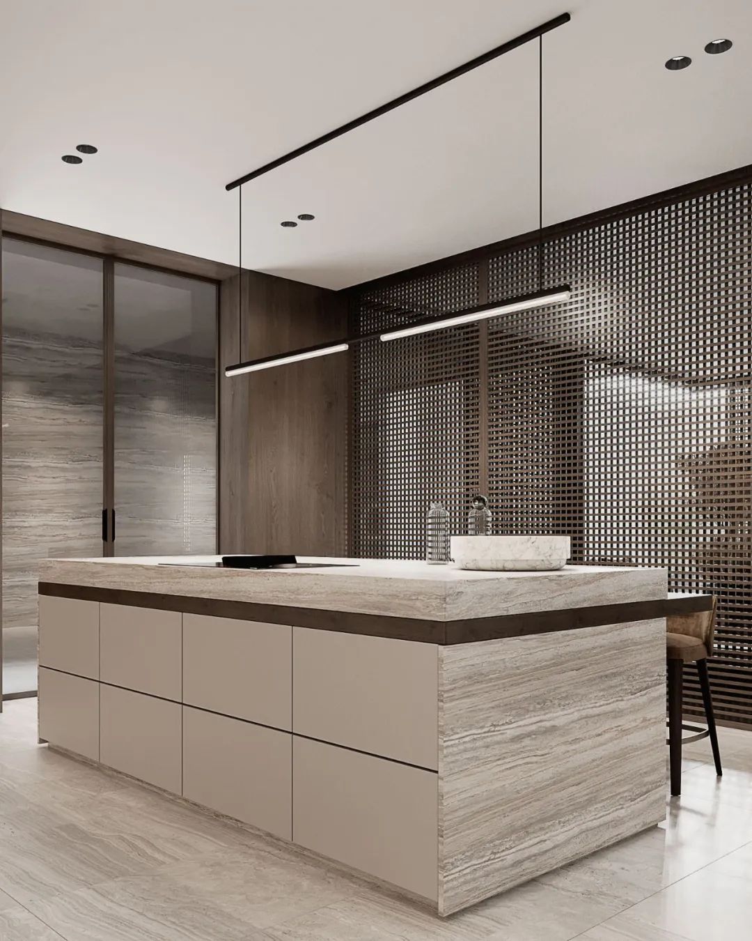 735㎡现代极简别墅设计丨LeQB Architects-33