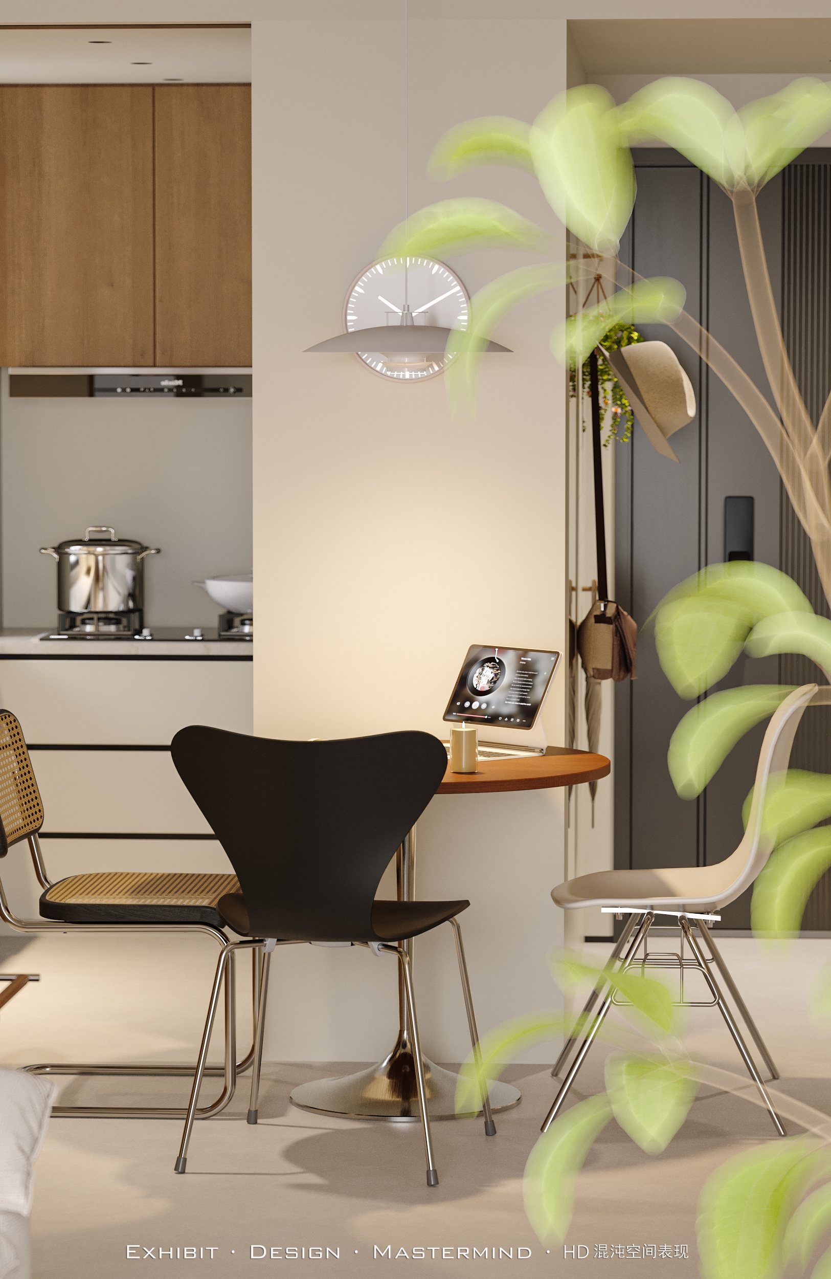 现代 极简风 客餐厅 X 混沌空间效果表现-6