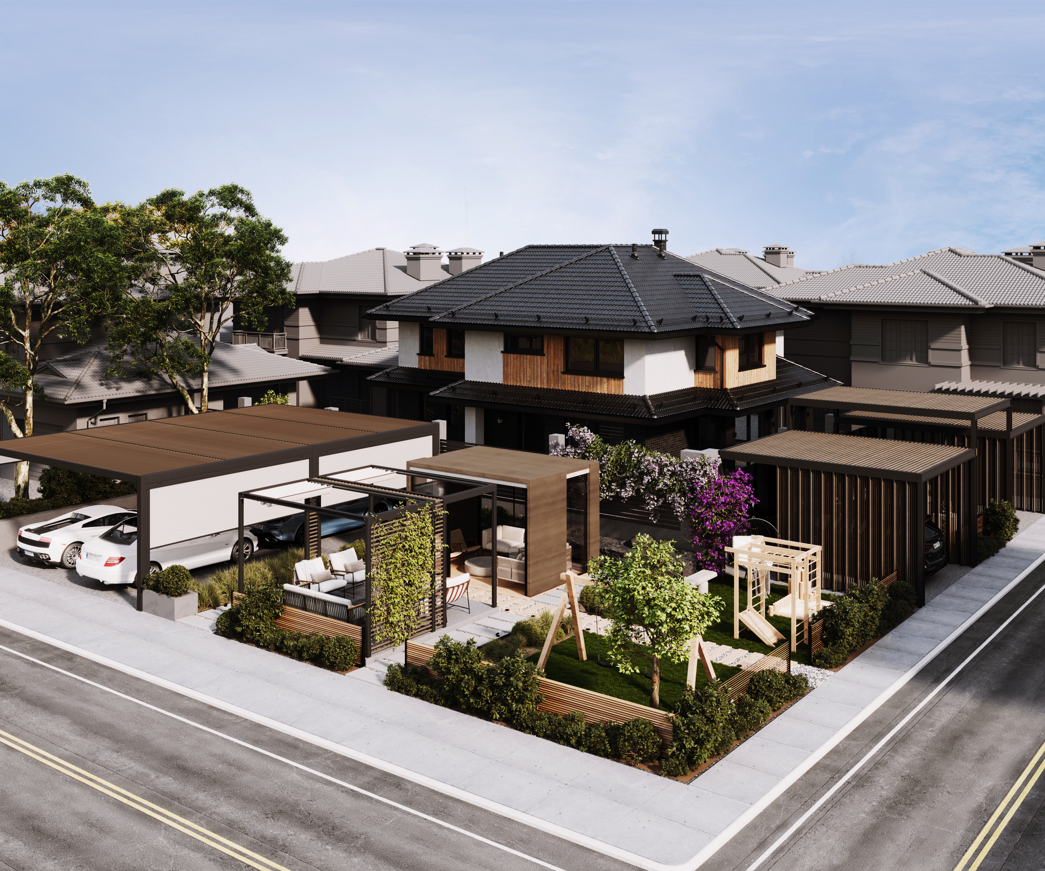 别墅景观设计丨Youmna Bassel Studio-7